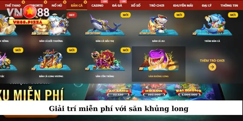 Chơi thử game săn khủng long miễn phí